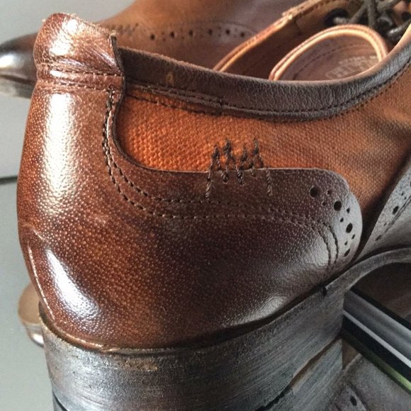 NEW ROCKPORT Parker Hill Brogue Dark Brown Leather/Canvas Shoes (Size 8.5 D) main image 7